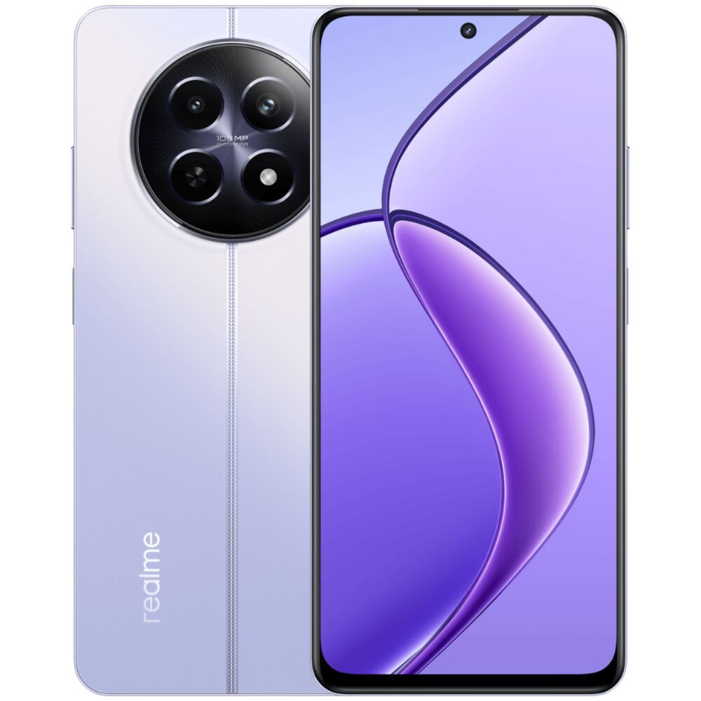 realme Смартфон 12 5G 8/256GB RU Lilac 8/256 ГБ, сиреневый