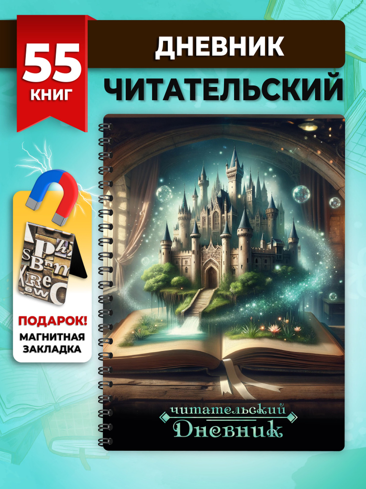 Читательский дневник школьника и взрослого читателя А5 58 л  #1