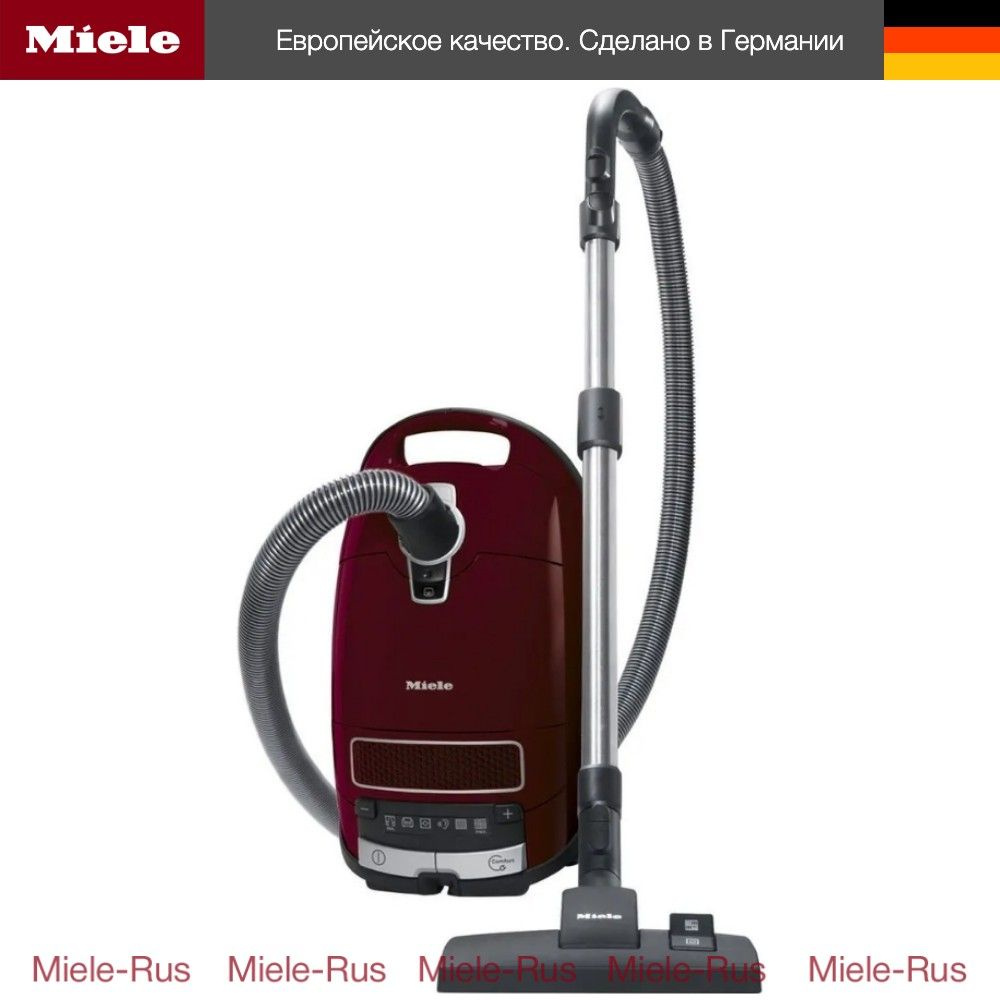 Бытовой пылесос для дома Miele с мешком Complete C3 Active PowerLine SGDF3  бордовый, HEPA Air Clean фильтр, сухая уборка, для ковра/пола/ковролина, ...