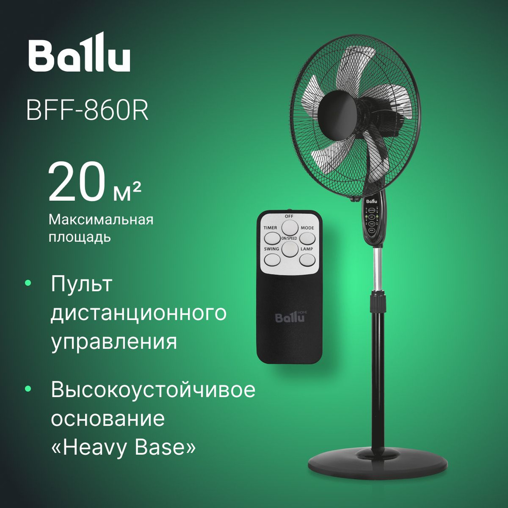 Вентилятор напольный ballu bff 860r