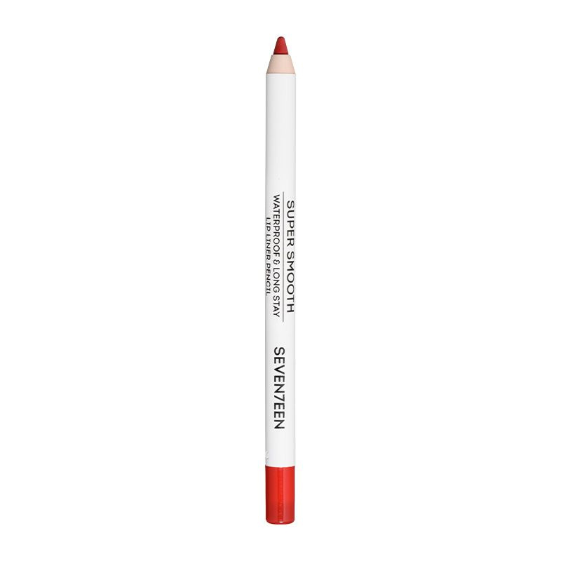 Seventeen Карандаш для губ водостойкий с витамином Е Super Smooth Waterproof Lip Liner, 14 насыщенный #1