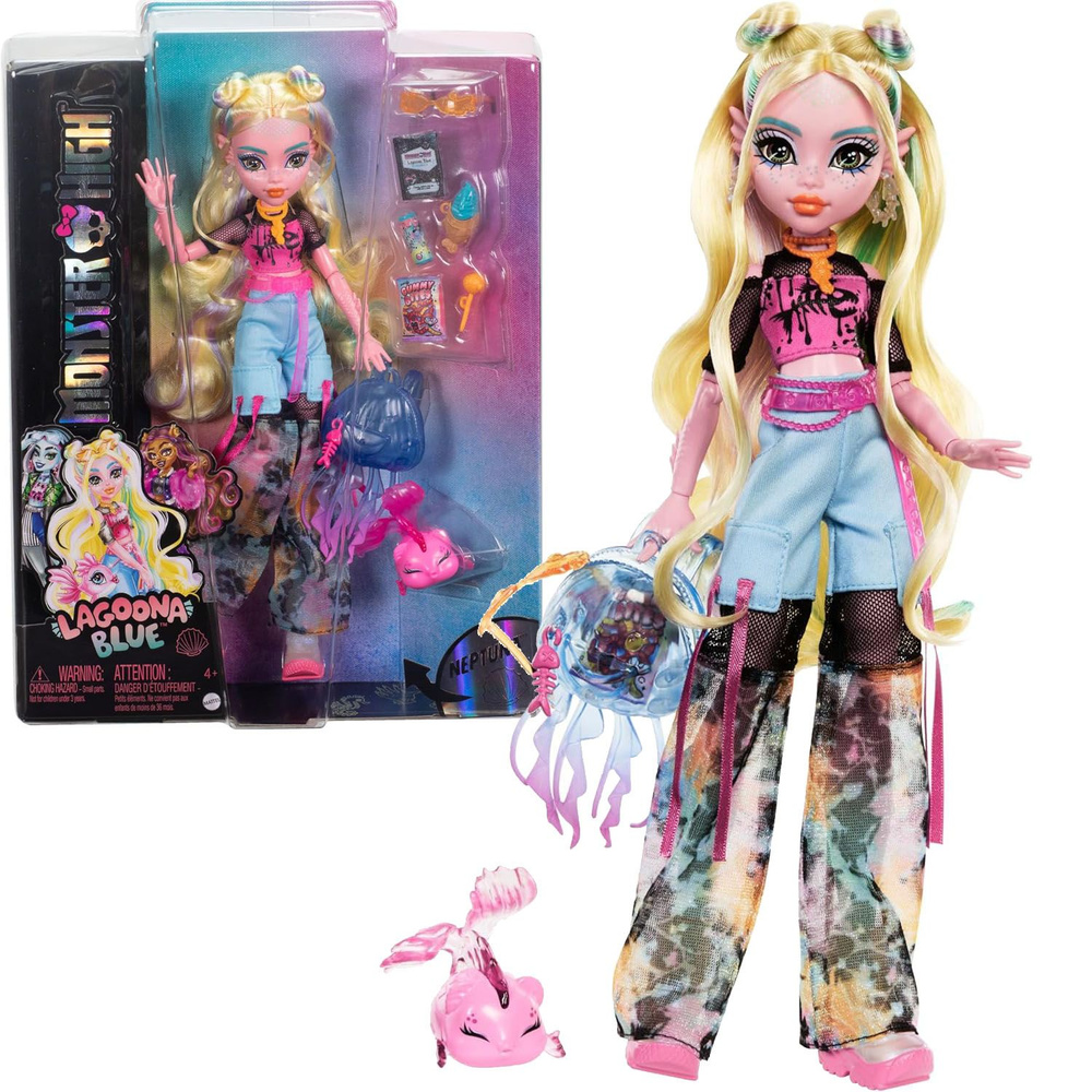 Кукла Monster High Поколение 3, Lagoona Blue, Обновленный облик 2024 #1