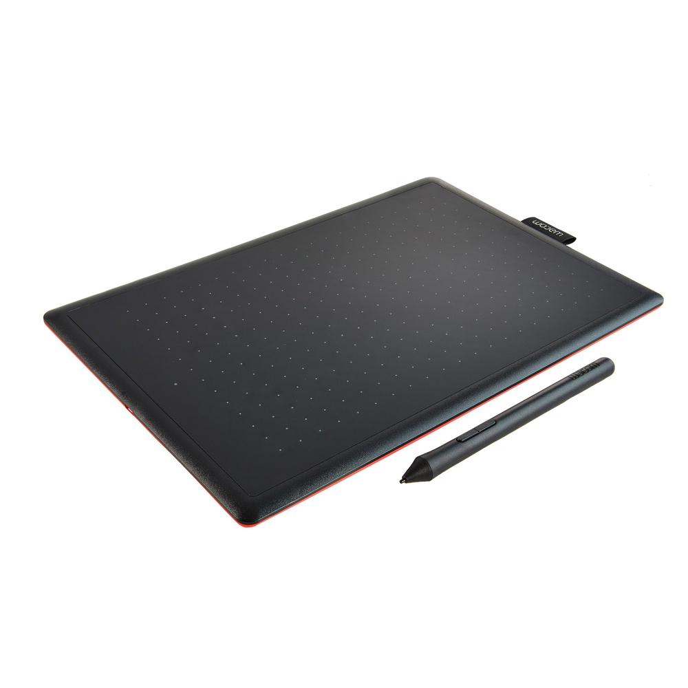 Графический планшет One by Wacom 2 Medium, 2540 lpi, 133 точ/сек, USB, красный  #1