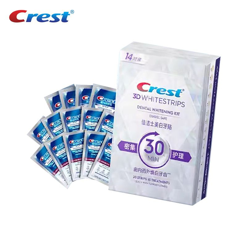 Crest 3D Whitestrips 30 минут интенсивного ухода за отбеливанием зубов  #1