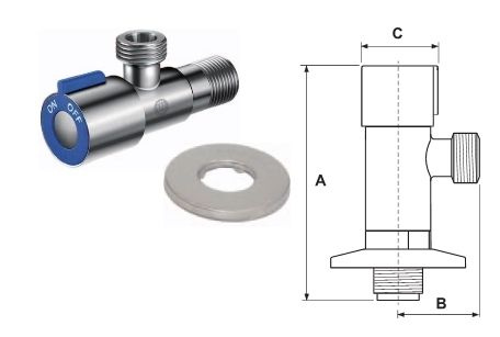 TIM Керамическая кран-букса Нержавеющая сталь SUS304 1/2*3/4 арт ...