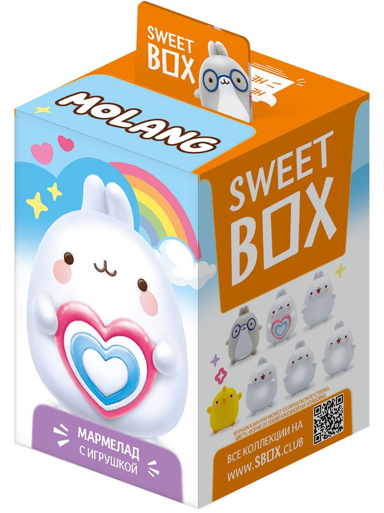 Sweet Box Конфитрейд Свитбокс Molang Моланг 3D игрушки или браслеты с мармеладом,10г (штука)  #1