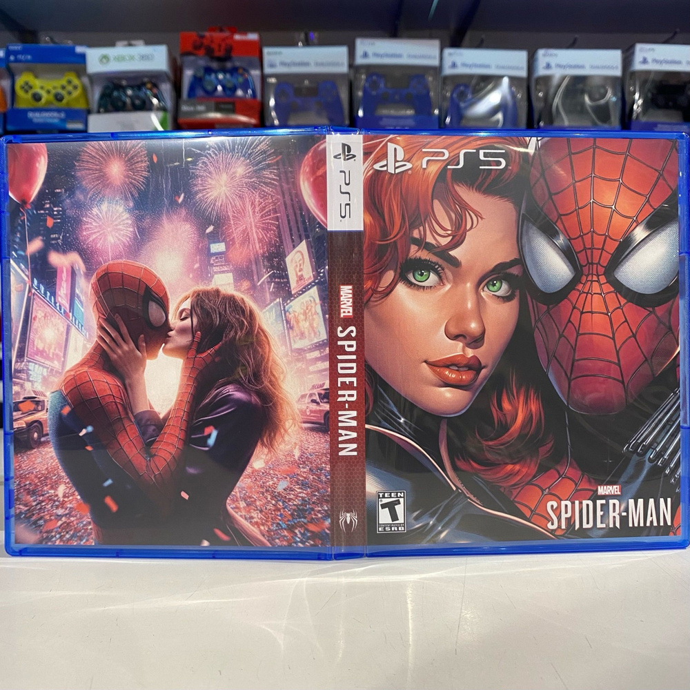 Игра "Spider Man / Человек паук" PS5 - Кастомная обложка для диска ...