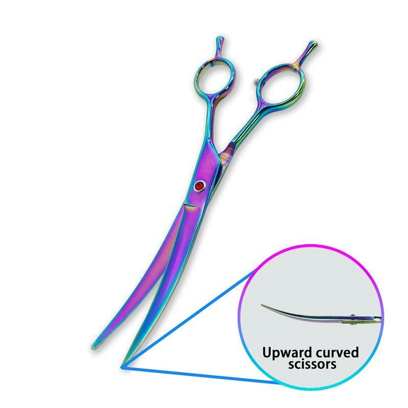 Профессиональные ножницы для ухода за домашними животными, 7,5-дюймовый цвет, правая и левая рука, двойной #1