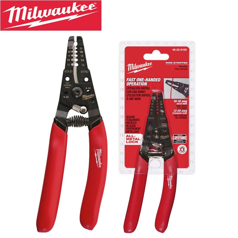 Milwaukee 48-22-6109 Инструмент для зачистки проводов с поворотным замком для болтореза из железа, меди #1