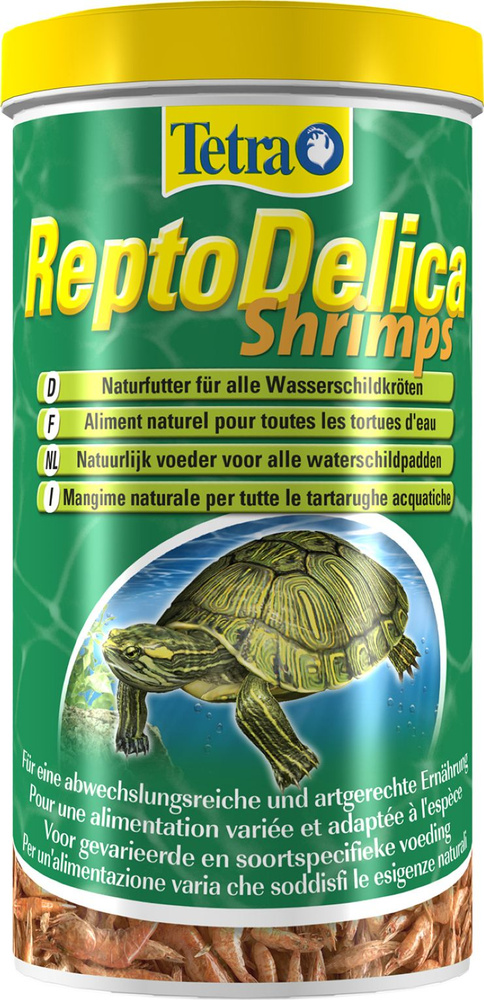 Лакомство для водных черепах Tetra / Тетра Repto Delica Shrimps креветки, 1л / зоотовары  #1