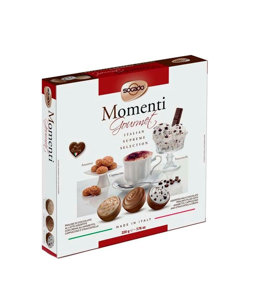 Шоколадные Конфеты Socado Momenti Gourmet Ассорти, 220 гр #1