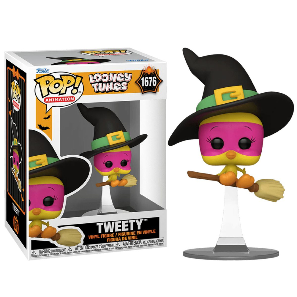 Фигурка Funko Pop! Looney Tunes: Tweety Witch Halloween (Фанко ПопТвити ведьма Хэллоуин из мультика Луни #1