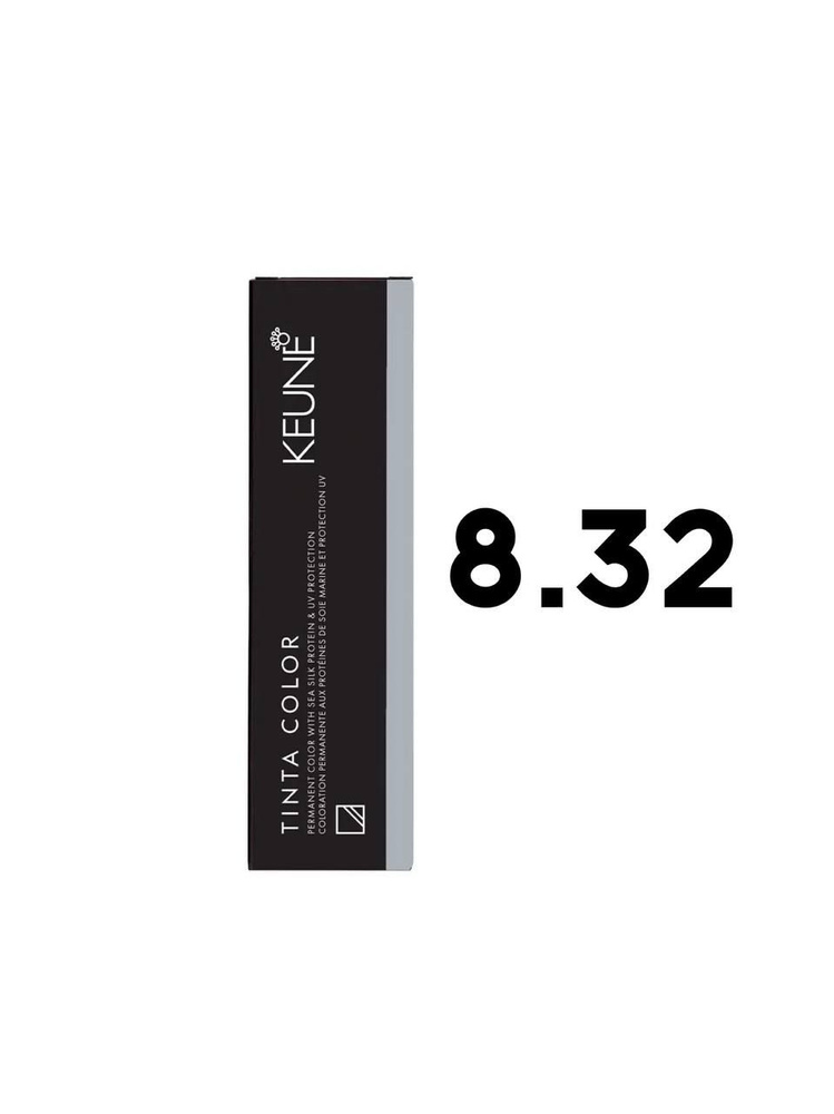 Keune Tinta Color 8.32 - Стойкая краска для волос светлый бежевый блондин 60 мл  #1