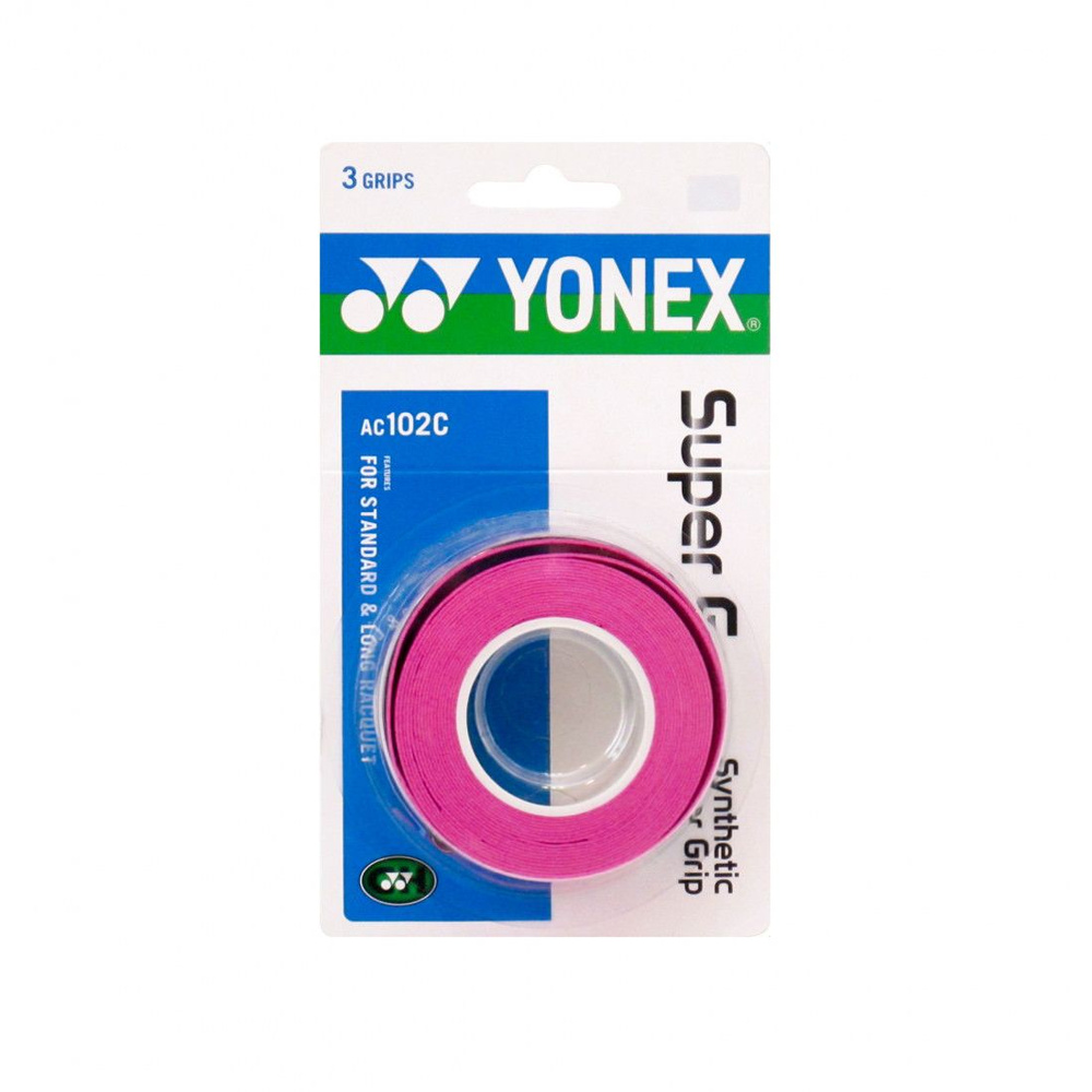 Обмотка для ручки Yonex Overgrip AC102C х3, Pink #1