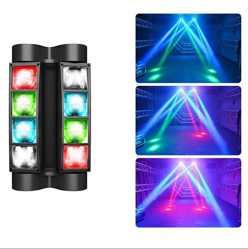 Светодиодная цветомузыка, Паук Led Mini SpiderLight RGBW,Сценический свет KTV  #1