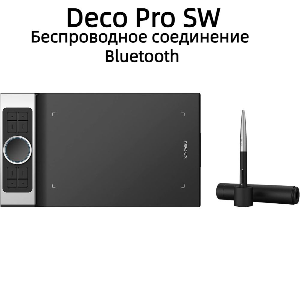 XP-Pen Графический планшет Deco Pro M-W, формат A4, черно-серый, шоколадный  #1