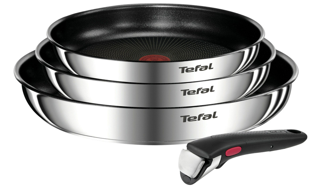 Tefal Набор сковород L897S474, без крышки, со съемной ручкой #1