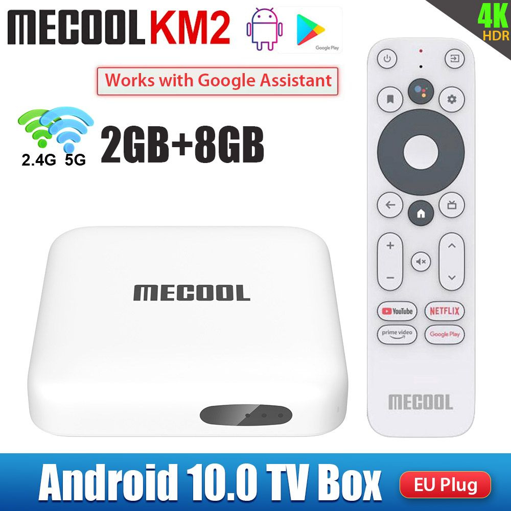 MECOOL KM2 Amlogic S905X2 Смарт ТВ-бокс Android 10.0 4K #1