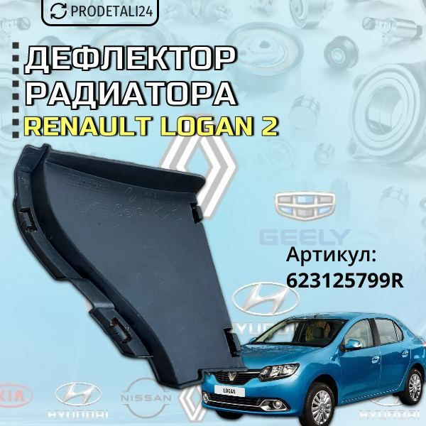 Дефлектор радиатора Renault Logan 2 Артикул: 623125799R #1