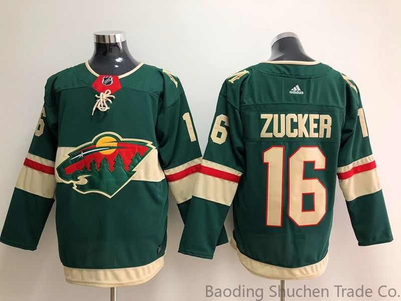 NHL МАЙКА ХОККЕЙНАЯ Миннесота Уайлд Зеленый дом Аутентичный Джерси Minnesota Wild Jersey  #1