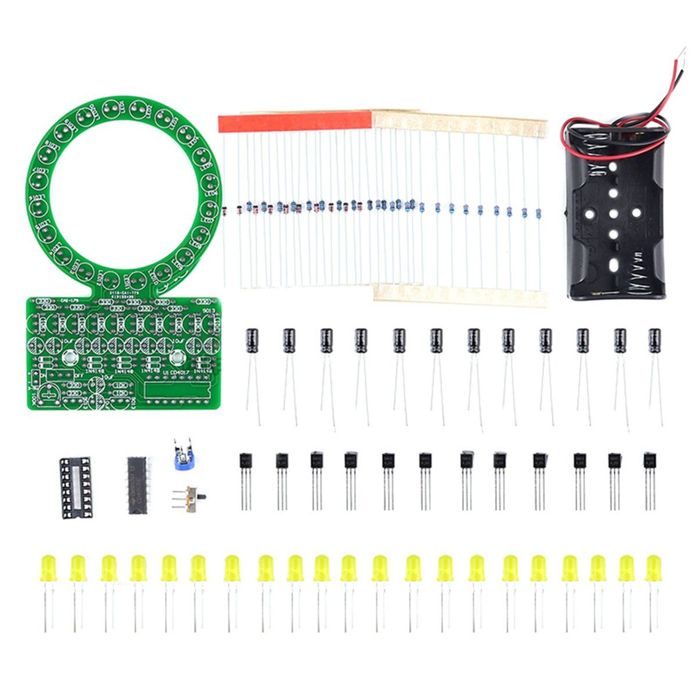 CD4017 Кольцевой градиентный светодиодный светильник для воды Diy Electronic Kit  #1