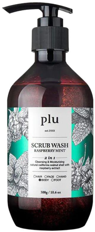 Гель-скраб для душа с малиной и мятой Scrub Wash Raspberry Mint #1