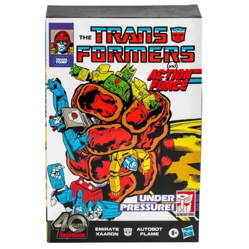 Трансформеры игрушки Hasbro Transformers Generations Comic Edition Autobot Flame & Emirate Xaaron 14.5+16.5cm #1