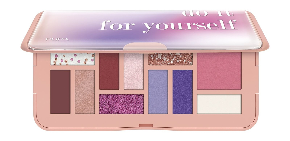 PUPA Палетка для макияжа лица Do it for yourself, 12 г, 001 Apricot #1