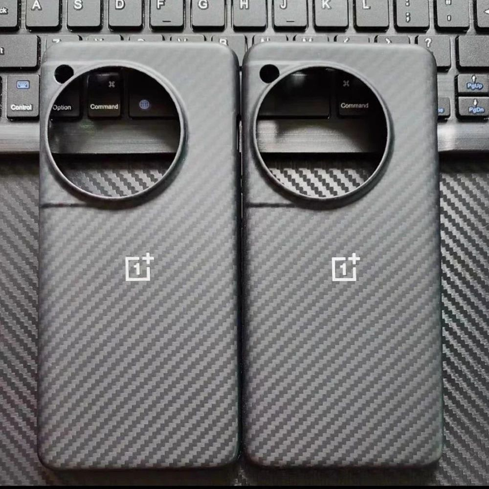 Оригинальный чехол Oneplus 12 углеродный песчаник черный бампер карбоновый защитный чехол для One Plus #1