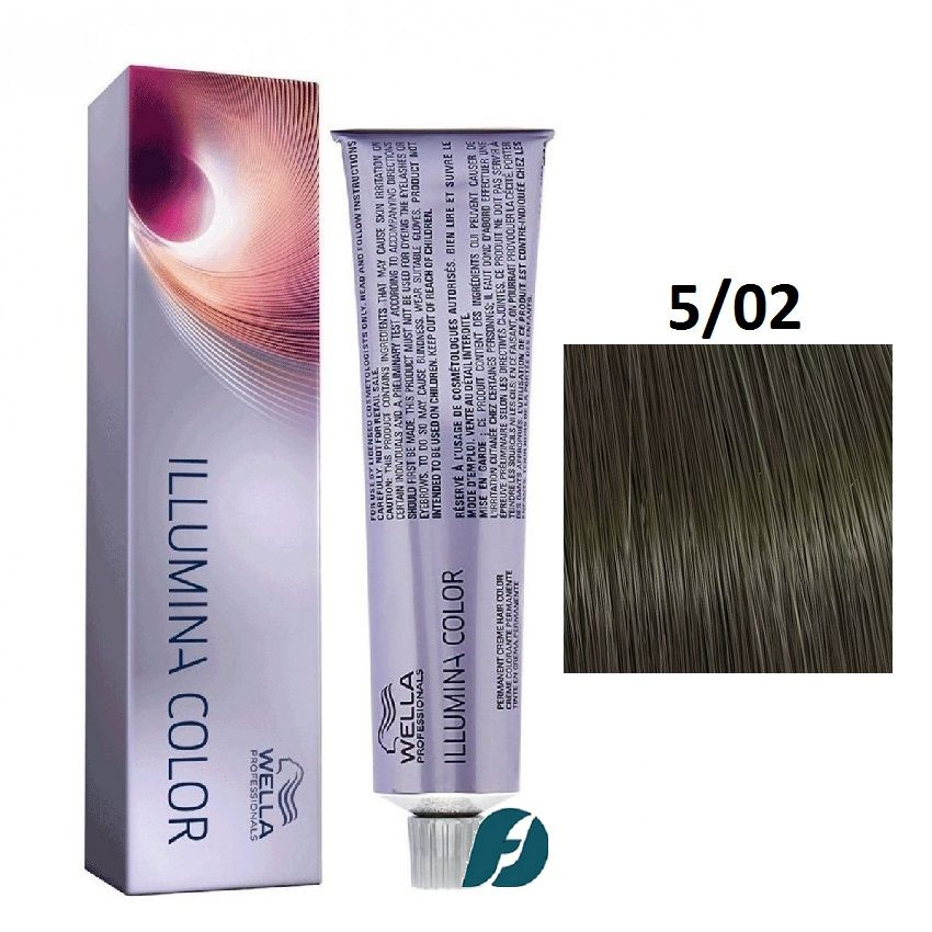 Wella Professionals Illumina Color 5/02 Крем-краска для волос - Светло-коричневый натурально матовый, #1