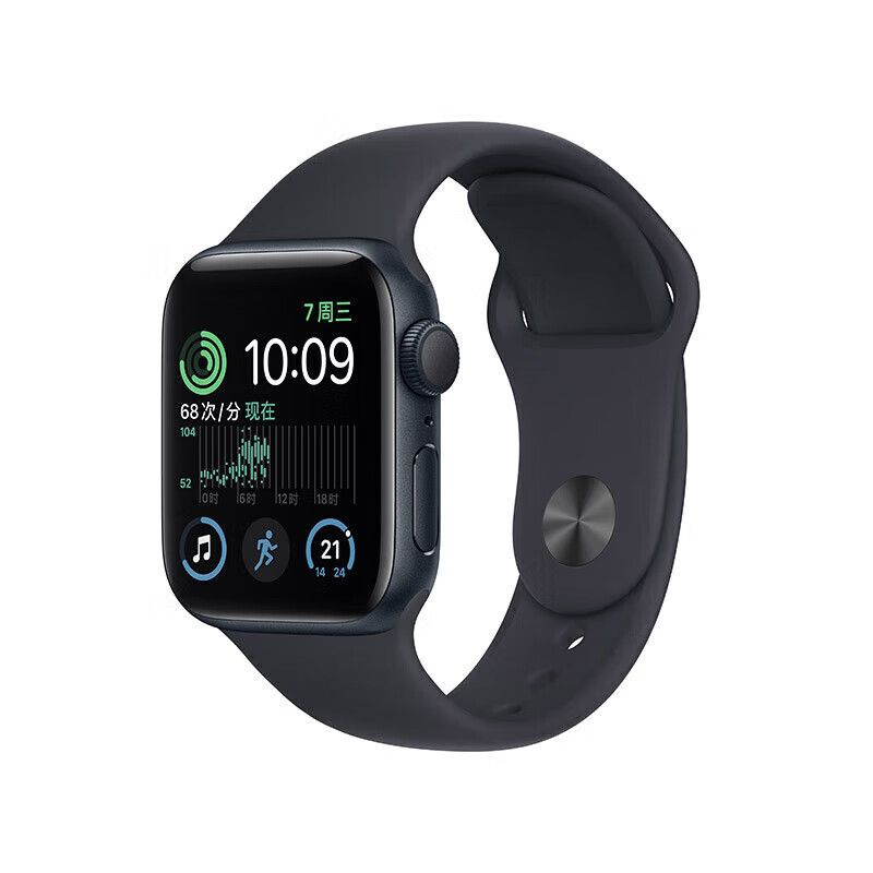 Apple Спортивные часы Apple Watch SE 2 GPS, 40mm, второе поколение, Умные часы, цвет черный  #1