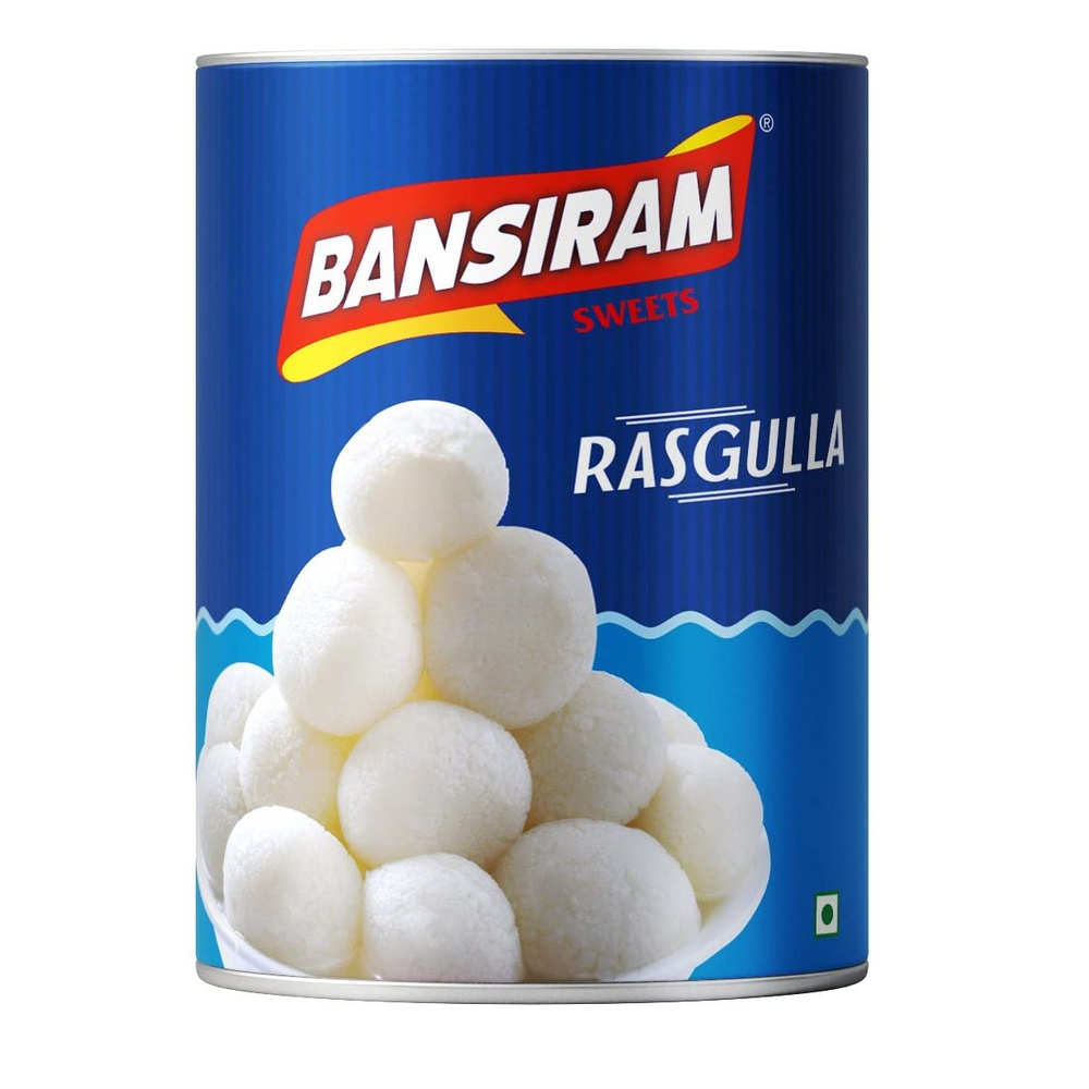 RASGULLA, Bansiram Sweets (РАСГУЛЛА творожные шарики в сахарном сиропе, Бансирам), 1000 г.  #1