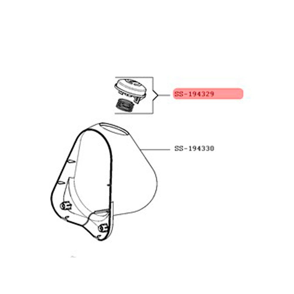 Кнопка с пружиной для мультирезки Moulinex DJ756G35 #1