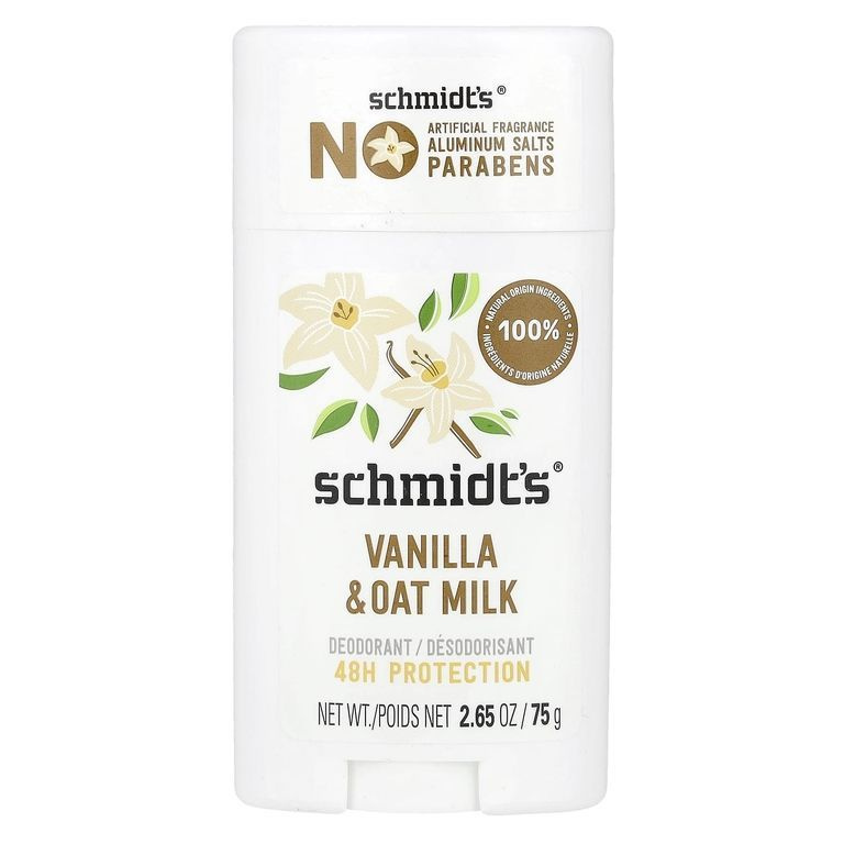 Schmidt's, Натуральный дезодорант, 48 часов, без алюминия, Vanilla & Oat Milk, ваниль и овсяное молочко, #1