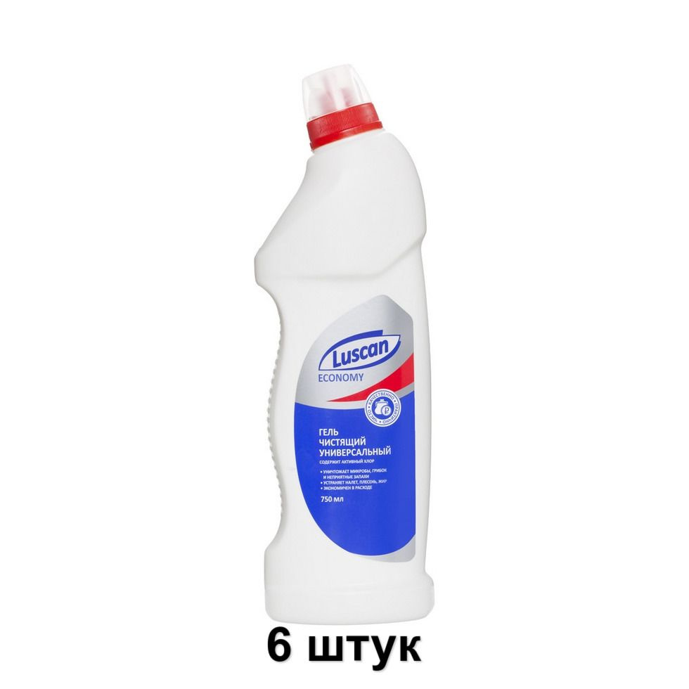 Luscan Универсальный чистящий гель для сантехники 750 мл, 6 шт  #1