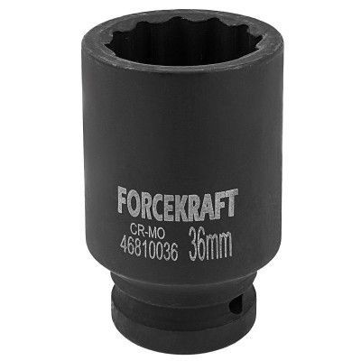 Головка ударная глубокая 3/4", 36мм (12-гранная) FORCEKRAFT #1