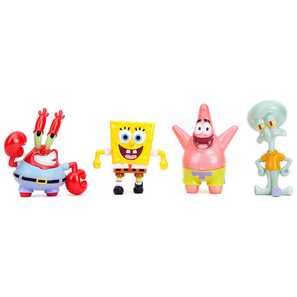 Набор фигурок Nickelodeon Spongebob 4шт 2.5" 35302 #1