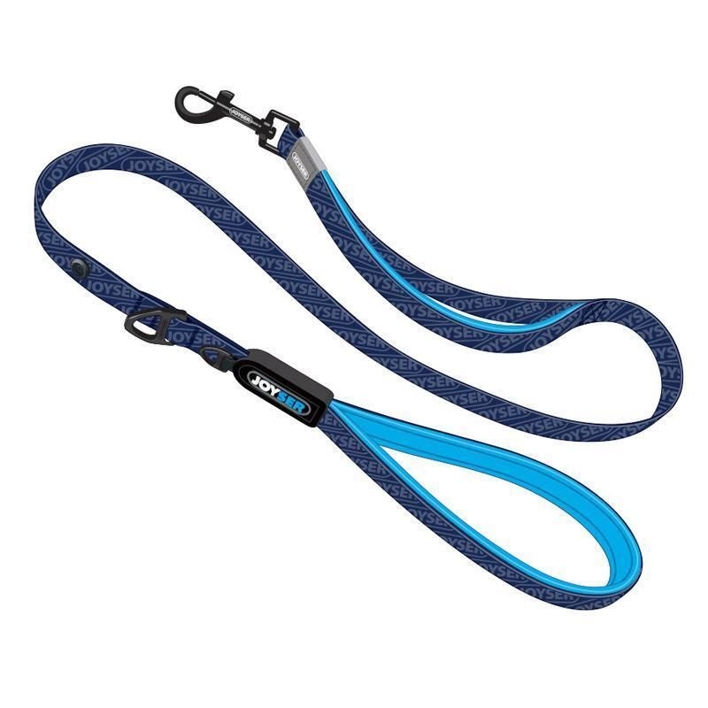 Поводок для собак Joyser Walk Base Leash L, размер 120x2x1см., синий с голубым  #1