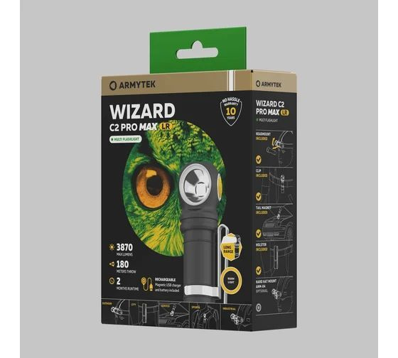 Armytek Фонарь Wizard C2 Pro Max LR Белый F06702C #1