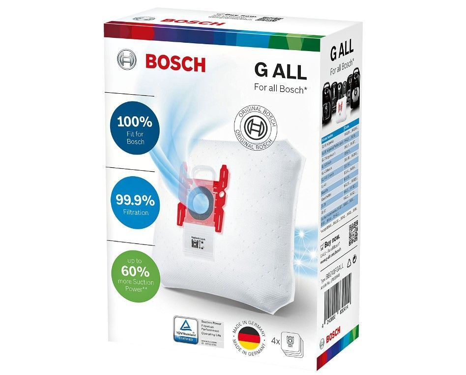 Мешки-пылесборники Bosch PowerProtect, тип "G ALL", 4 шт, BBZ41FGALL - 17003048  #1