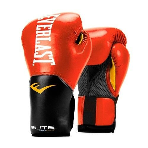 Перчатки боксерские тренировочные Everlast Elite Prostyle, 14 унций, красные  #1