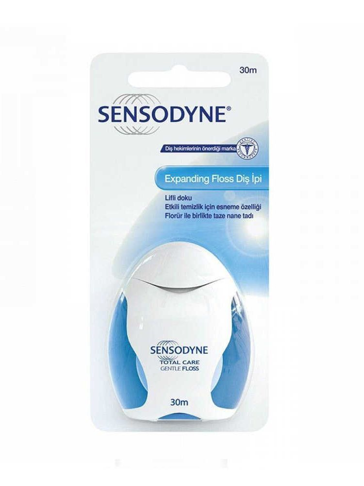 Sensodyne Total Care Gentle Floss Expanding Floss Расширяющаяся Зубная нить 30 м  #1