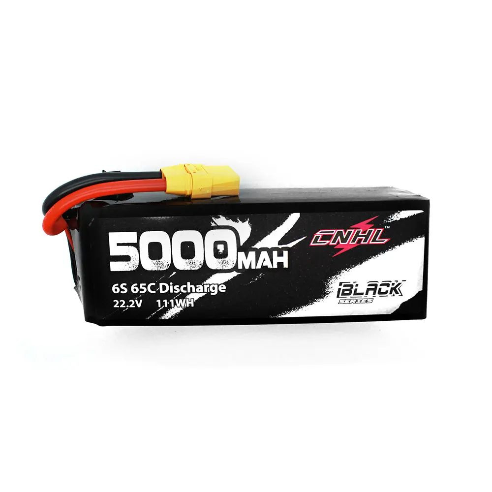 CNHL Lipo аккумулятор 3S 4S 6S 11,1 В 14,8 В 22,2 В 5000 мАч 65C с разъемом EC5 XT90  #1