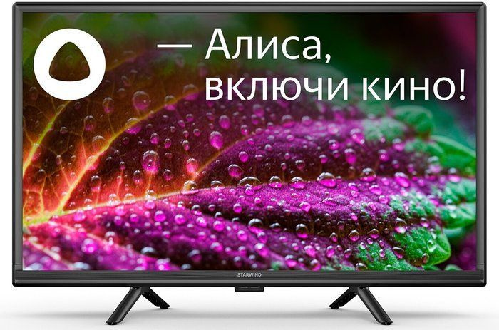 STARWIND Телевизор SW-LED24SG304 Smart Яндекс.ТВ Slim Design 24" HD, черный #1