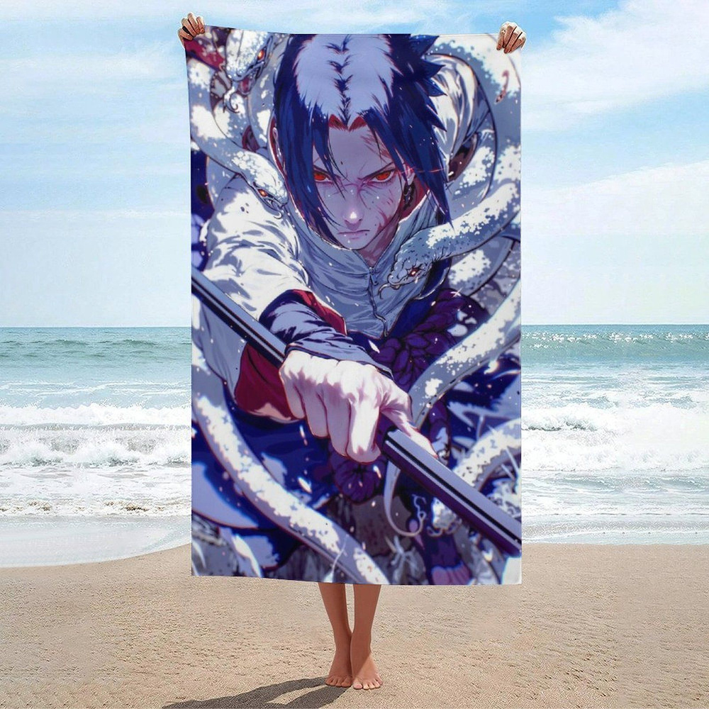 Naruto Полотенце для ванной, Полиэфирное волокно, 80x130 см, разноцветный, 1 шт.  #1