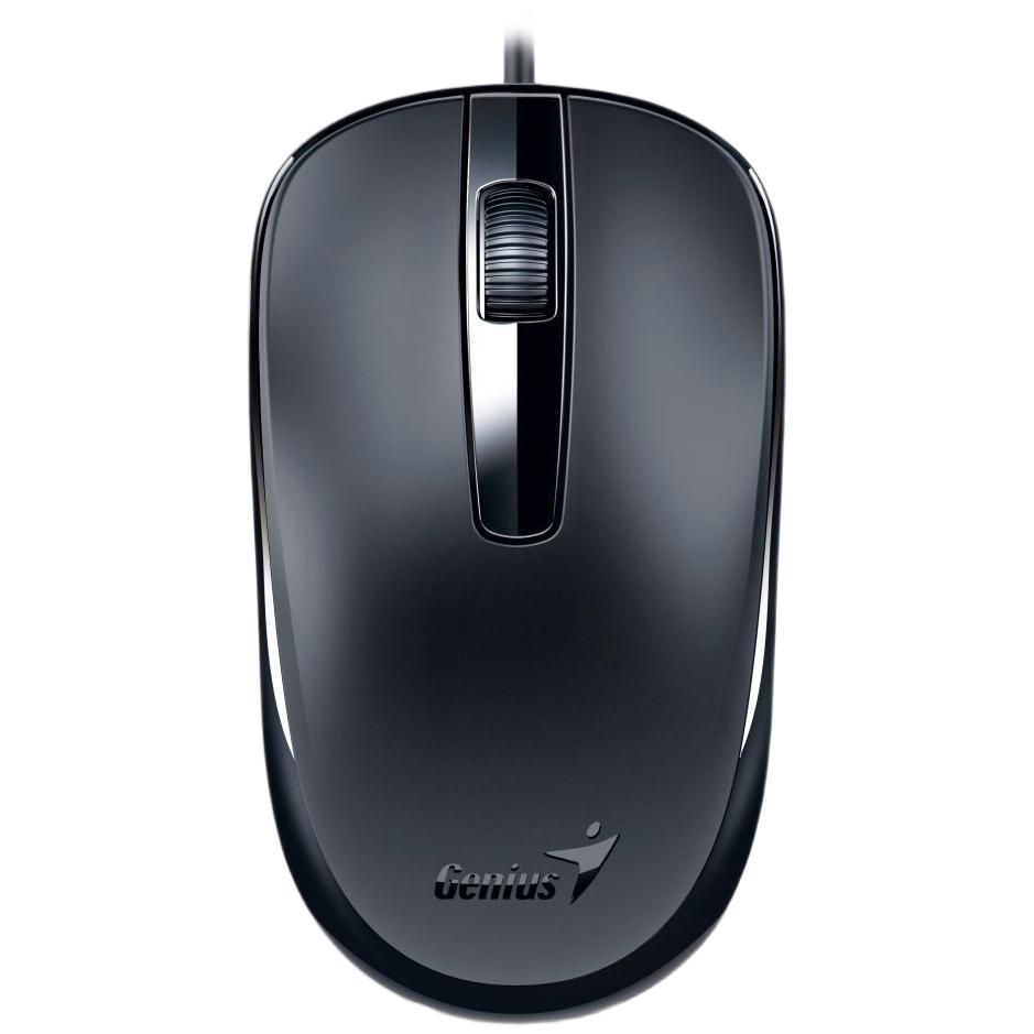 Мышь Genius DX-120 Black оптическая 1200 dpi, 3 кнопки и колесо прокрутки, провод 1,5 м, USB 31010105100/31010010400 #1