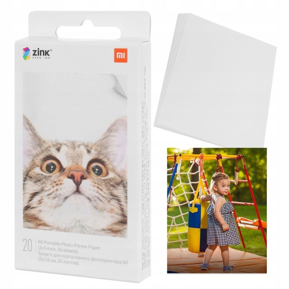 Фотобумага Xiaomi AR ZINK Portable Photo Printer Paper 50х76 мм (20 листов) самоклеящаяся XMBXXZ01HT #1