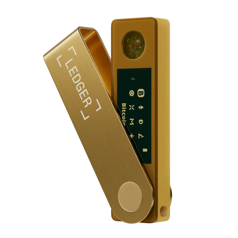 Аппаратный криптокошелек Ledger Nano X Gold 2025 на русском языке ...