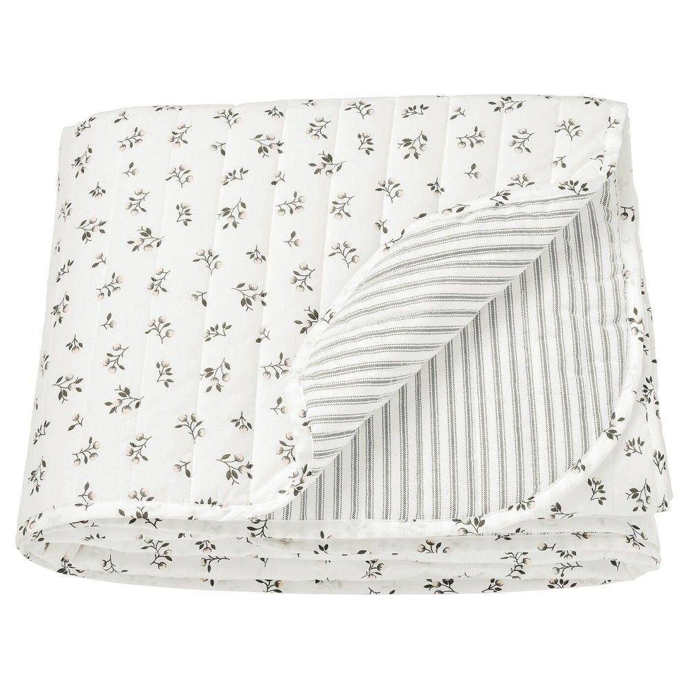 SANDLUPIN Покрывало ИКЕА, белый/серый 180x250 см (80451159) #1