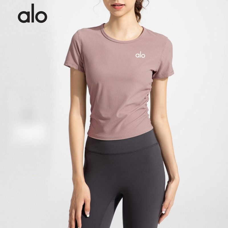 Футболка Alo Yoga Мужская футболка Alo yoga для занятий спортом и бега, охлаждающая и быстросохнущая, #1